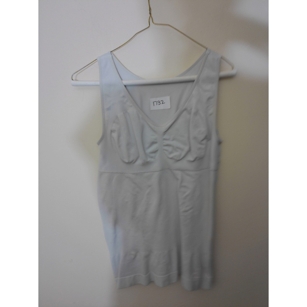 Unbranded Shapewear Tank Women S Blue Grey Seamless Ribbed Compressive Slimming